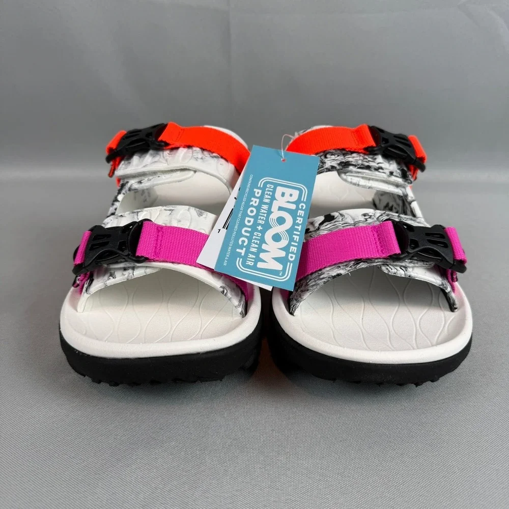Merrell Hut Ultra Wrap Sandals Mens Size 13 White Black Slip-On J006191 New NIB - Picture 4 of 9